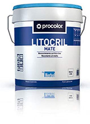 LITOCRIL - Pintura Fachadas Gris Perla Litocril 15 L