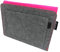 Bett-Organizer aus Filz | stabile Bett-Ablage | Hängeregal für Bettkasten | Bett-Tasche zur Aufbewahrung von Büchern, Fernbedienung und mehr (magenta/dunkelgrau, 27cm x 22cm x 2cm)