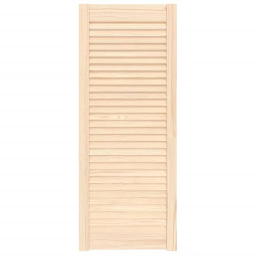 vidaXL Porte d'Armoire à Persiennes, Porte de Placard à Chaussures, Panneau de Radiateur, Décoration d'Intérieur, Bois de Pin Massif