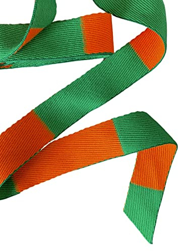 UGOJUDO Rouleau de Ceinture de Judo 50 mètres (Orange/Verte)