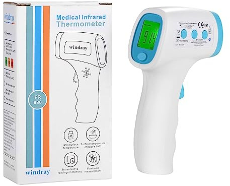 Baby Thermometer for Infants and Fever,No Touch Instant Read Digital Infrared Thermometer Gun with Fever Alarm, Touchless Kids Thermometer, Instant Accuracy Readings