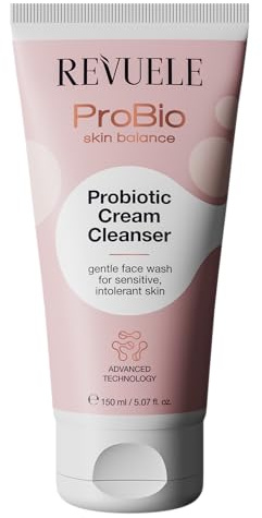 REVUELE ProBio Skin Balance Nettoyant Visage Probiotique – Démaquillant Hydratant et Apaisant pour Peau Sensible, Rééquilibre le Microbiome et Renforce la Barrière Cutanée, 150 ml