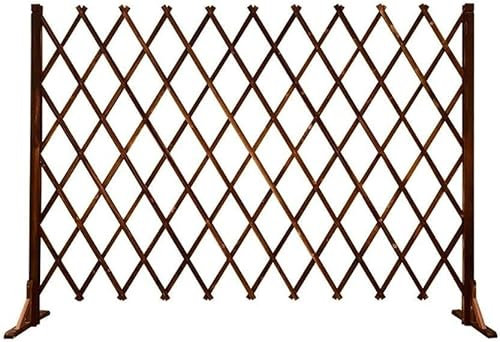 HETDVCBGN Valla Decorativa para jardín Panel de Valla Valla de celosía telescópica Valla de Madera Enrejado de jardín Barandilla de Patio Balcón Valla Decorativa Terraza Divisor de césped Valla para