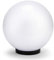 Velamp APOLUX – Lampada Sferica da esterno, diametro 200mm, Attacco E27, Colore Bianco | Impermeabile IP44, Diffusione a 360°, Ideale per giardini, terrazze e vialetti
