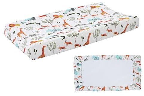 Funda Para Cambiador De Pañales De Bebé, 32 X 16 Pulgadas, Sabana Cambiador Bebe, Sábana Lavable Para Bebés Niños Y Niñas, Fundas Para De Mesa Con Patrones De Estampado Lindos