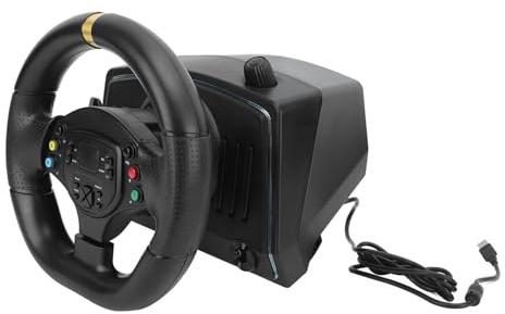 Sonew Volante Universale con Simulazione della Luce per PC, Volante Staccabile con Illuminazione Ambientale