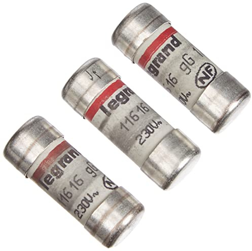 LEGRAND | Cartouches Fusibles Pour Porte-Fusibles, Sans Témoin De Fusion, Lot De 3 Cartouches 10,3x25,8mm, Protège Contre Courts-Circuits Et Surcharges