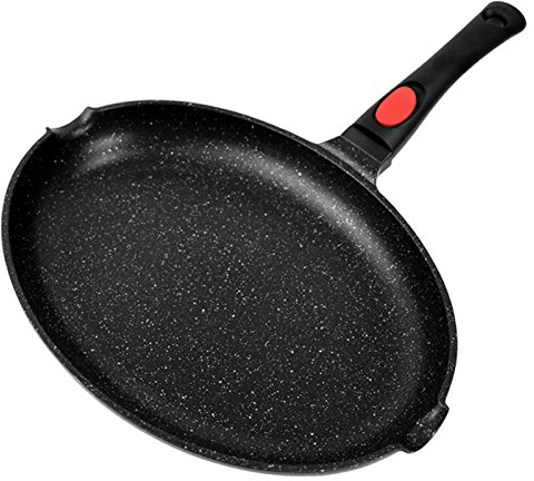 Générique 33CM/13INCH with Detachable Handle,1.8QUART Marble Non-Stick Fish PAN …