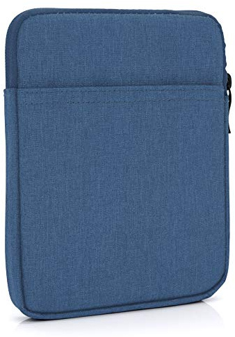 MyGadget Pochette Nylon pour Tablette jusqu'à 6,8 Pouces - Protection pour 18 x 13,5 cm - ex. Kindle Paperwhite 11e Génération - Bleu Clair