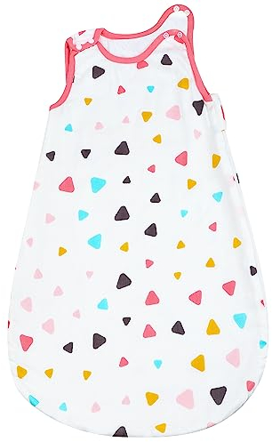 FLYISH DIRECT Baby Schlafsack, 0.5 Tog Baby Musselin Schlafsack für Neugeboren und Kinder, Supersoft und Atmungsaktiv Ganzjahresschlafsack Baby Schlafsack, L/85cm
