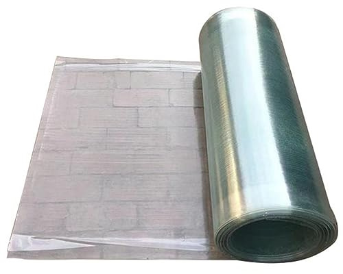 Polycarbonate Roofing Sheet, Bend Cut UV Resistant Rain-Proof Clear Film, 0.8mm Glassfiber Panel For Greenhouses Roofing Canopy Carport Farming, Outdoor Sunshine Plate ( Color : Width: 47.25 in , Size