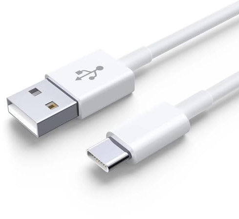 USB C Charger Cable 6FT/1.8M USB to USB C Fast Charging 3.1A Type C Charging Cable for iPhone 16/15 Pro, Samsung Galaxy S24/S23/S22, Huawei, Google Pixel, iPad, Switch, PS5 - White