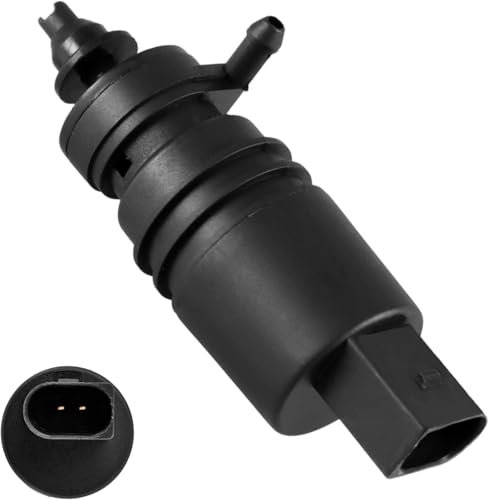 EVRBUL Waschwasserpumpe für Scheiben Waschwasserpumpe für Scheibenreinigungsanlage Kompatibel mit BMW E46 E38 E36 M3 M5 X3 X4 X5 Z3 318i 325i 328i 330i 528i 530i 745i Replace#: 67128362154 1J5-955-651