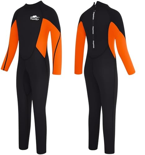 Gogokids Kinder Neoprenanzug 2.5mm Ganzkörper Thermische Tauchanzug, Langarm Schwimmanzug für 2-10 Jahre Mädchen Jungen