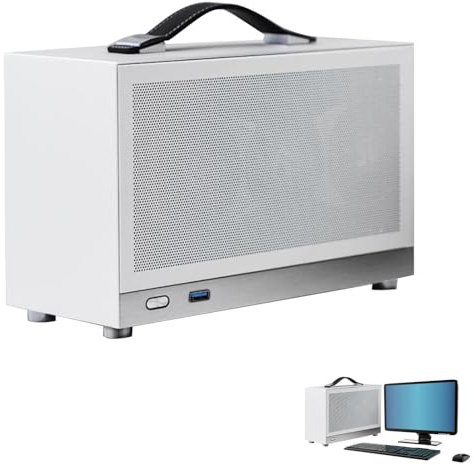 Scatola ITX - Custodia per PC Mini Case Portatile Microsottile,Supporto Per Scheda Madre ATX X79 X99 Ispessito