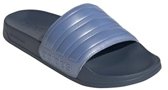 adidas Shower Adilette Badelatschen Slides (blue, EU Schuhgrößensystem, Erwachsene, Numerisch, M, 40.5)