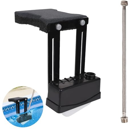 Pool Water Leveler,Automatic Pool Filler, Spa, Pond, Pool auto Filler for Water Level Control,Supplied with Connecting Stainless Steel Water Hose Easy to Use, Black