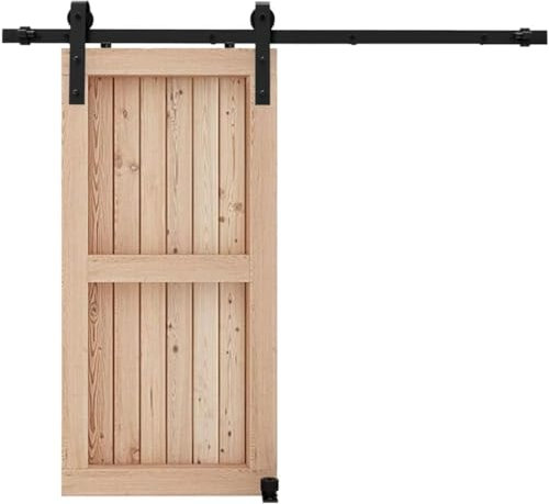 6.6FT/200CM Herraje para Puerta Corredera Kit de Accesorios, Guia Riel Puertas Correderas,Guía de piso ajustable