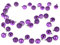 CASARIA® Christmas Bauble Fairy Lights | 40 LEDs | 40 Purple Baubles | 2m | Timer | Indoor & Outdoor | 8 Light Effects | Christmas Tree String Lights & Decorations