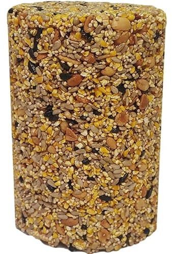 Wildlife Sciences Woodpecker Crunch Seed Towers, 2 lb. Each – Pack of 12 Nutrient-Rich Seed Logs for Woodpeckers & Songbirds – Mess-Reducing Vegetable Gelatin, Convenient Packaging