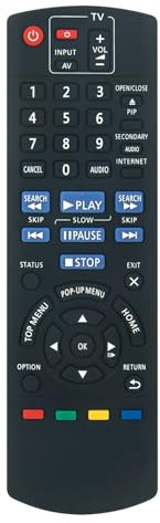 VINABTY N2QAYB000956 Remplacer la télécommande pour PANASONIC DMP-BD81 DMP-BD91 DMP-BDT160 DMP-BDT161 DMP-BDT260 Blu-Ray and DVD Player DMPBD81 DMPBD91 DMPBDT160 DMPBDT161 DMPBDT260