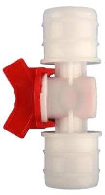 1/2 st 4~32 mm lika diameter plastkulventil droppbevattningsrörbrytare akvariumluftpump slangkoppling POM rörventil(32-32mm,1pc)