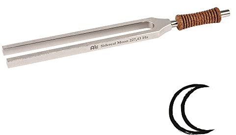 Sonic Energy Planeten Therapie Stimmgabel – Siderischer Mond 227,43 Hz / Ais3 – Für Meditation, Klangheilung, Entspannung – Inkl. Baumwolltasche (TTF-M-SI)