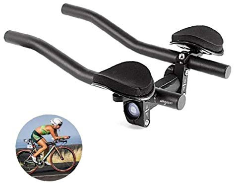 PiniceCore Lenker Aero Bars Fahrradrast Lenker Aluminiumlegierung Armauflagen Lenker Triathlon Aero Fahrrad Bars Für Rennrad