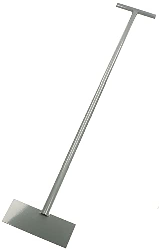 KOTARBAU® Eisschaber 90 x 200 mm Metall Eisstößer mit Stiel 120 cm Eeisscharre Grau Eishacker Eisstösser Gartengeräte Stoßscharre Bodenschaber Unkraut Schaber Unkrautschaber Eis Kratzer