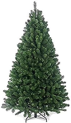 Abaseen Green 8-ft Artificial Christmas Tree 1500 Tips Xmas Tree Strong Metal Stand Indoor Decoration for Christmas Easy Assembly Foldable Reusable