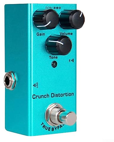 Pédale d'effet portable pour guitare - Distorsion Delay Chorus Tremolo Digital Overdrive