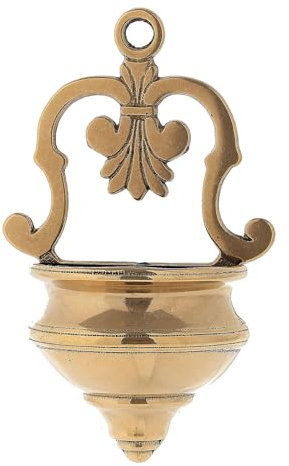 Holyart Bénitier Coquillage Laiton Poli 10x20x5 cm