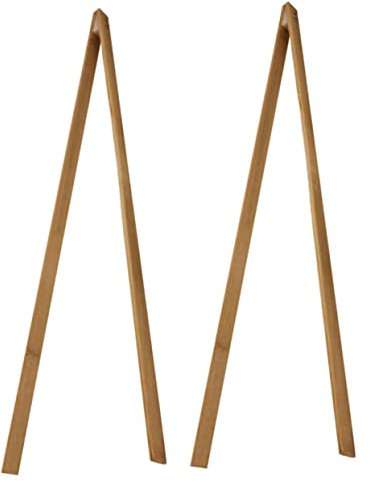 FRCOLOR 2pezzi Garbage Grabber Tool Bamboo Litter Picker Ergonomic Design for Indoor Outdoor Cleaning Lightweight Durable for Parks Yards Hospitals More