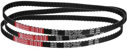 QUARKZMAN 3Pz 190Xl 037 Cinghia Distribuzione 95 Denti Cinghia Dentata in Gomma Nera, Larghezza 10mm, Passo 5,08mm, Parti Stampante 3D Parte Cinghia Dentata