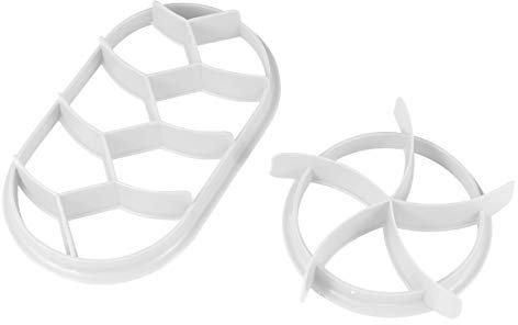 PRETYZOOM Juego de 2 Moldes para Hornear Pan Prensa de Plástico Antiadherente Herramientas de Repostería para Uso Doméstico y Profesional de Limpiar para Pastel y Galletas