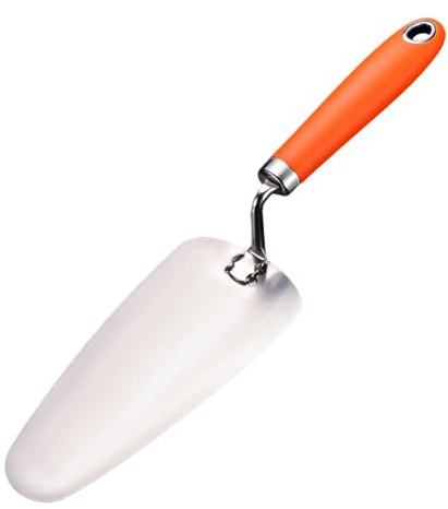 TAIZhiChen Cazzuola per Intonaco, Muratura, Cemento, Cazzuola per Cartongesso, Acciaio Inossidabile, Utensile Da Costruzione per Piastrelle, Pavimenti, Stucco, P, Ovale