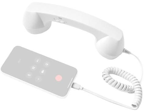 Retro telefonadapter, retro typ-C klassiska elektroniska tillbehör med mikrofon | telefonmottagare - för hemmakontor resor säng badrum kontor