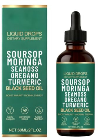 Gouttes liquides naturelles de corossol, soutien du système immunitaire et de la santé intestinale, pour le soutien cellulaire, renforcement du système immunitaire, sans alcool,1Pcs