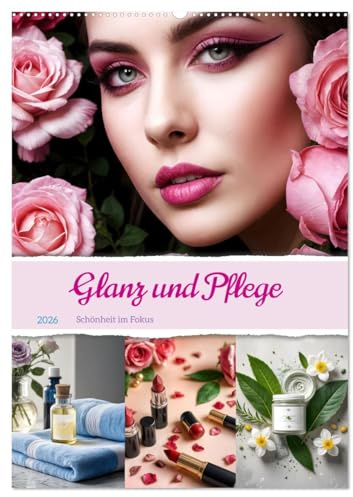 Glanz und Pflege - Schönheit im Fokus (Wandkalender 2026 DIN A2 hoch), CALVENDO Monatskalender: Ästhetische KI Bildern, die jeweils einen einzigartigen Aspekt von Kosmetik und Schönheit darstellen