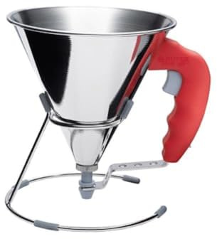 De Buyer - Entonnoir à piston avec pied KWIK en inox - 0,8 L -