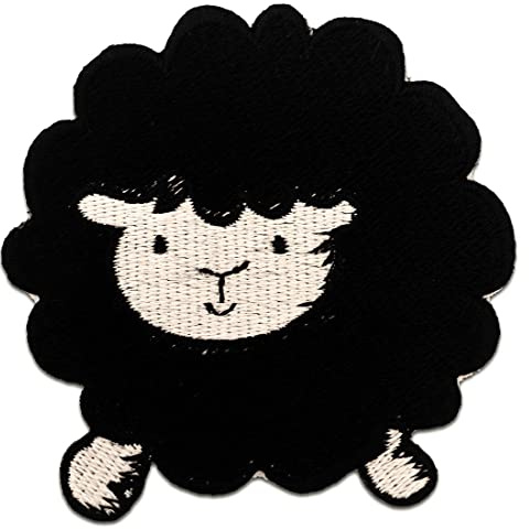 Catch the Patch Schaf Tier Kinder - (Größe: 7,5 x 8 cm) – Aufbügler & Applikationen in verschiedenen Größen – Ideal für Kleidung, Schulranzen, Jeans & Rucksäcke