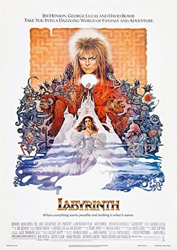 Póster de la película Labyrinth de David Bowie y Jim Henson, A4, impresión, 260 GSM, papel fotográfico satinado