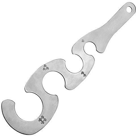 Wopohy Outil de mesure pour spaghetti nouilles et pâtes, 4 trous, en acier inoxydable, pour contrôler les portions de pâtes, pâtes et gâteaux