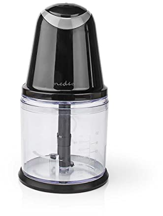 Nedis KAMC200CBK Hachoir 260 W 0,5 L Plastique 2 Vitesses Fonction Turbo Noir