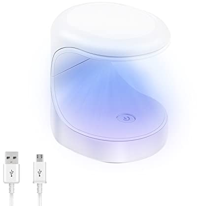 Mini LED UV Nageltrockner,USB Portable Nageltrockner Nagellampe 16W UV Lampe für Gelnägel Nagel Gel Polish Trockner Lampe Nail Art Maniküre Werkzeuge für einzelne Finger