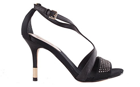GUESS Escarpins à talons hauts pour femme - Escarpins à lanières - Noir #643, Noir , 39 EU Schmal
