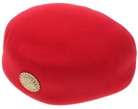VALICLUD Filz Hut Für Damen Stewardessenmütze Flugpersonal-Hut Kostüm Requisite Cosplay Party Accessoire Elegantes Design Einfach Zu Reinigen
