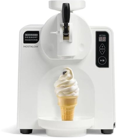 Soft Serve - Máquina para hacer helados y postres congelados, fácil de dispensar para golosinas caseras, perfecta para helados, batidos y yogur congelado