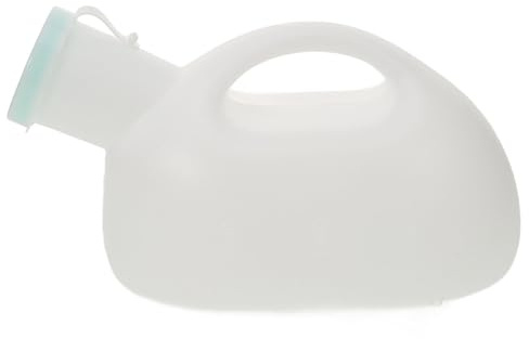HONMEET Orinal Plástico Portátil para Hombres con Tapa Frasco Urinario Duradero para Pacientes y Viajes Suministro Masculino Sanitario