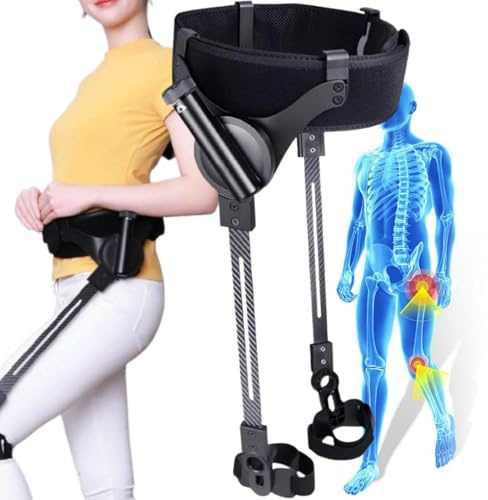 Exoskeleton gånghjälp för rehabilitering och mobilitetshjälp, justerbar styrka för begränsad rörlighet, perfekt för vandring och klättring i trappor